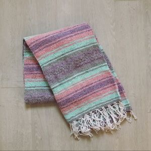 NEW Rare Pastel 80s Palette Mexican Blanket